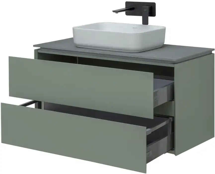 Тумба под раковину Allen Brau Infinity 100 1.21003.CGM олива матовый фото 6