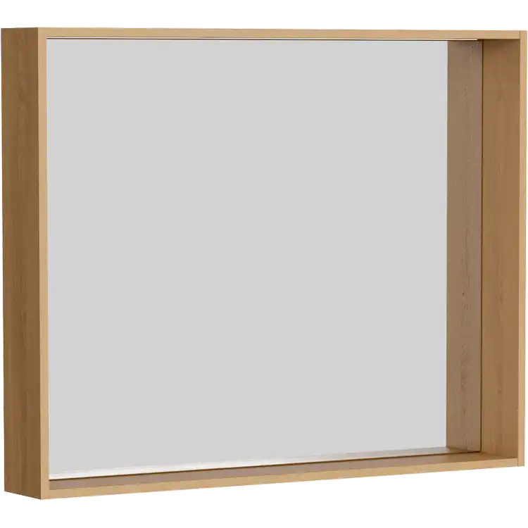 Зеркало Aqwella Basic 100х80 BAS0210DZ без подсветки, Дерево светлое фото 1