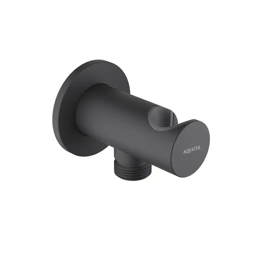 Шланговое подключение Aquatek  AQ2464MB, Черный матовый фото 1