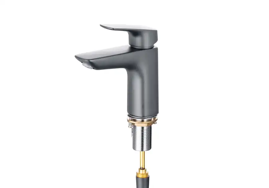 Смеситель для раковины Aquatek Вега AQ1012BGM, Оружейная сталь фото 4