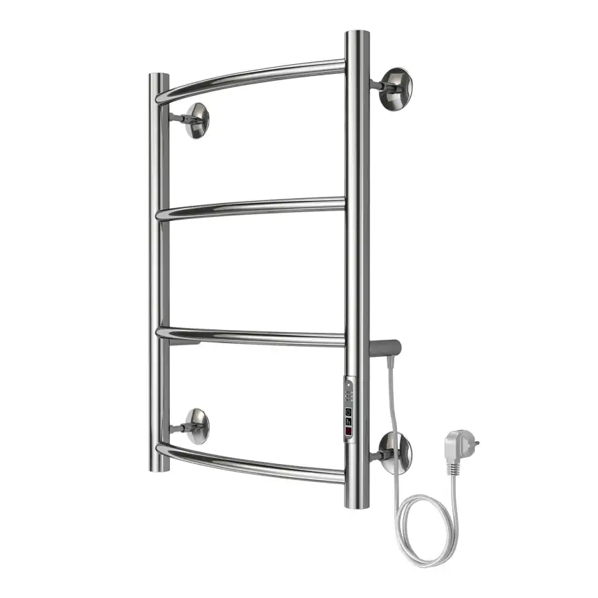 Полотенцесушитель электрический 40х60 Azario VERONA П4 AZ04846, диммер справа, Хром фото 2