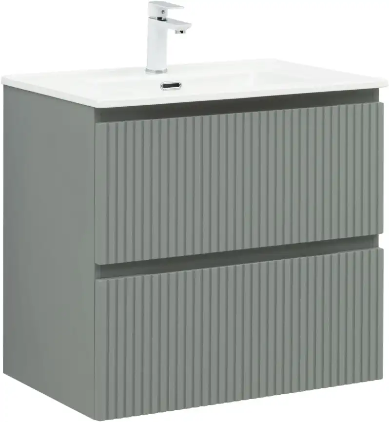 Тумба под раковину Aquanet Джейн (Flat) 70 мисти грин, подвесная, 335433 фото 1