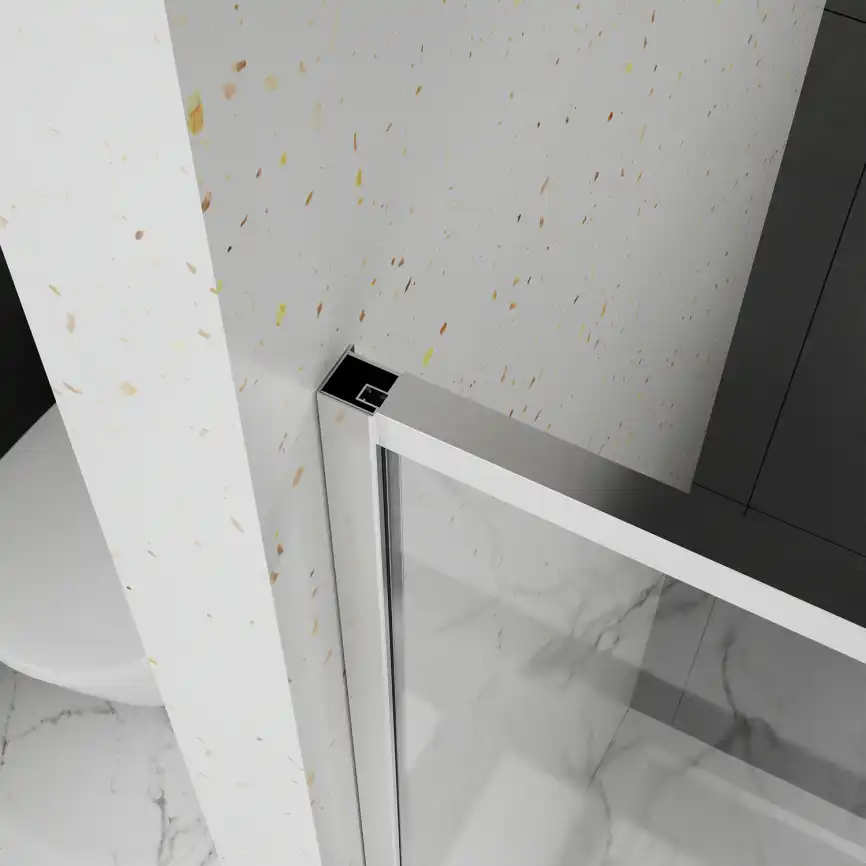 Душевая дверь Azario 120 AZ-Y43-120-MB-CL, профиль черный матовый, стекло Прозрачное фото 7