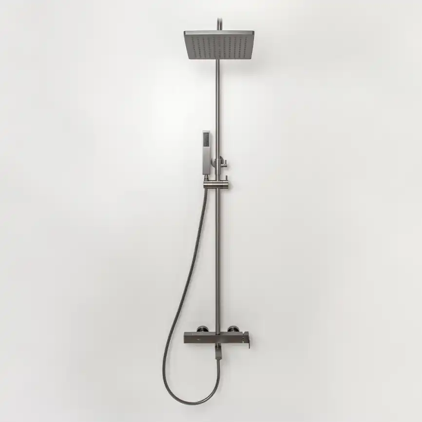 Душевая система AVS Cube 811-222-GM, оружейная сталь фото 4