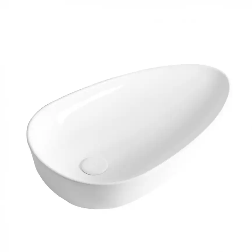 Раковина накладная CeramaLux 660х380х140 7862-1, цвет Белый фото 1