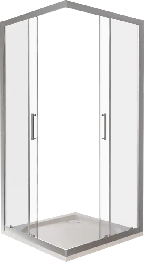 Душевой уголок Good Door LATTE CR-90-C-WE профиль Белый стекло прозрачное фото 3