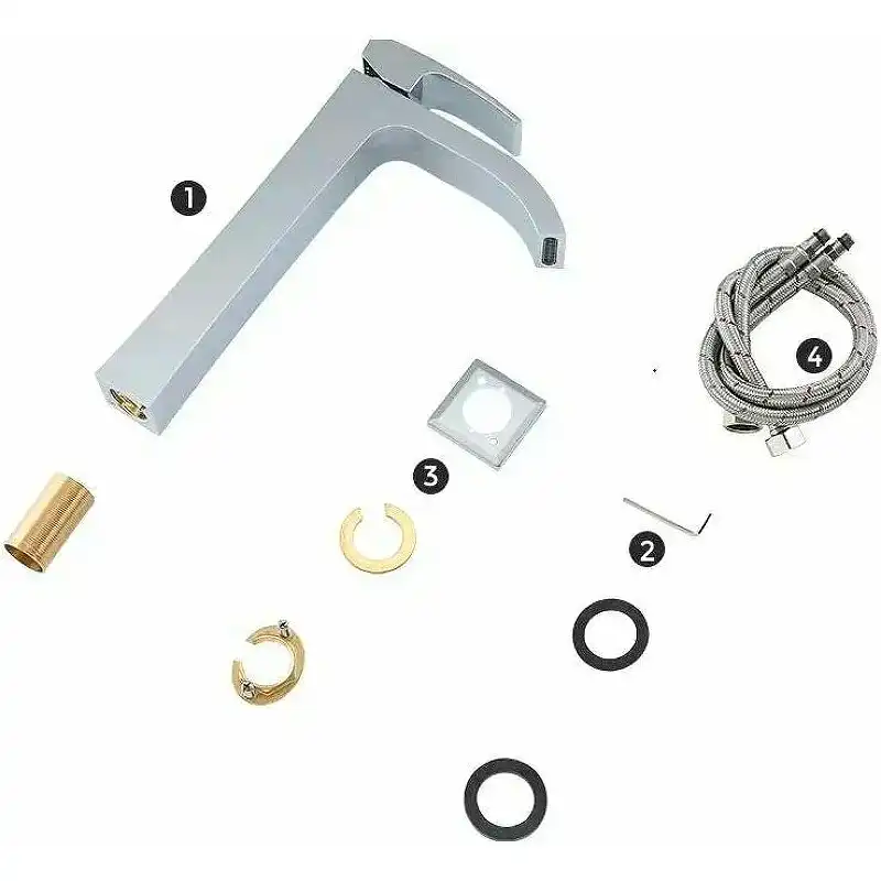 Смеситель для раковины Gappo G1007-81 высокий, Хром фото 10