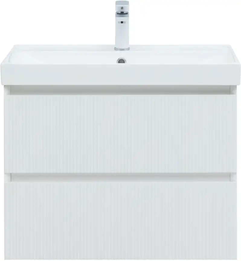 Тумба под раковину Aquanet Альтера 70 белый матовый, подвесная, 337155 фото 5