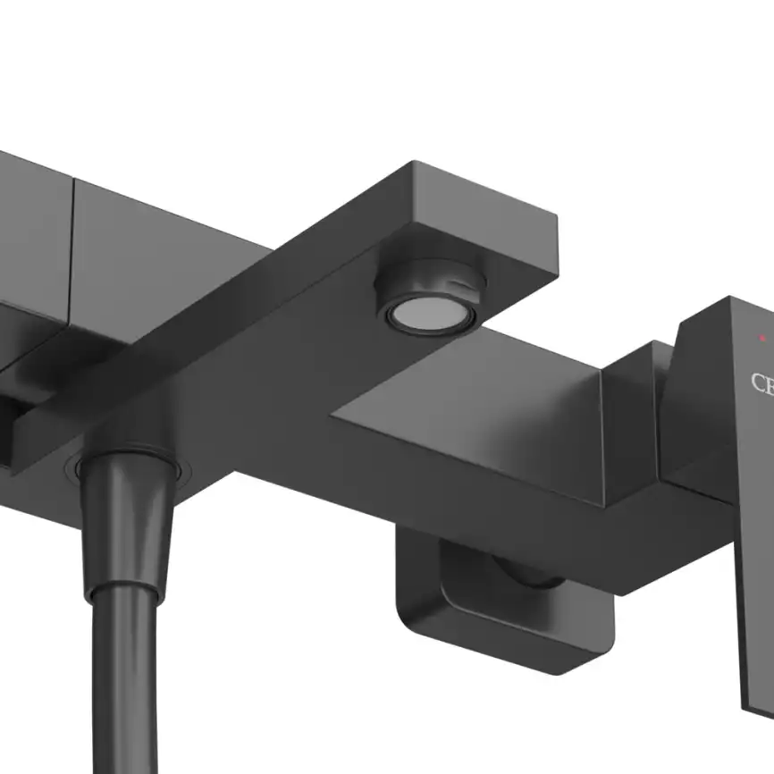 Смеситель для ванны и душа Cezares SLIDER-VD-NOP, Черный матовый фото 5