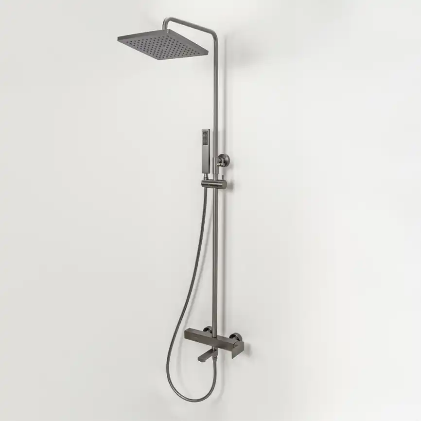 Душевая система AVS Cube 811-222-GM, оружейная сталь фото 5