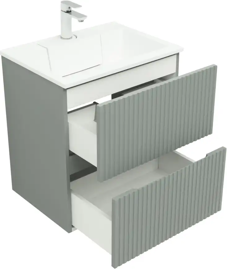 Тумба под раковину Aquanet Джейн 60 мисти грин 313316 фото 2