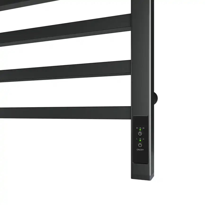 Полотенцесушитель электрический 50х100 Point Вега П12 PN71850GB, правый, Графит матовый фото 4