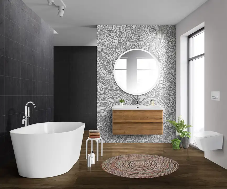 Тумба под раковину BelBagno ALBANO-1000-2C-SO-RR подвесная Rovere Rustico фото 10