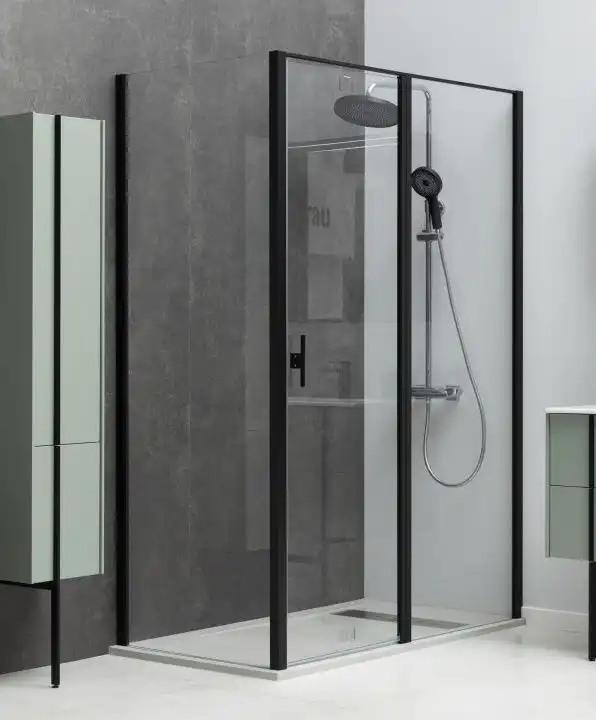 Душевой уголок Allen Brau Priority 90x90 3.31003.BBA + 3.31018.BBA черный браш фото 1