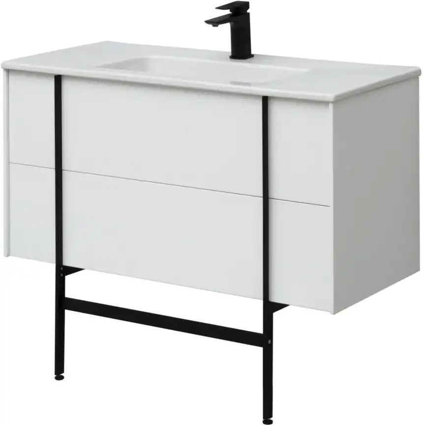 Тумба под раковину Allen Brau Reality 100 1.32007.WM белый матовый фото 17