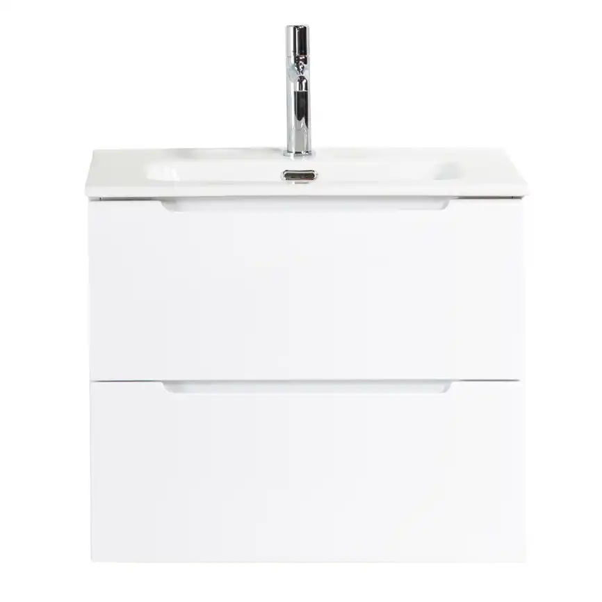 Тумба под раковину BelBagno ETNA39-500/390-2C-SO-BL-P подвесная Bianco Lucido фото 1