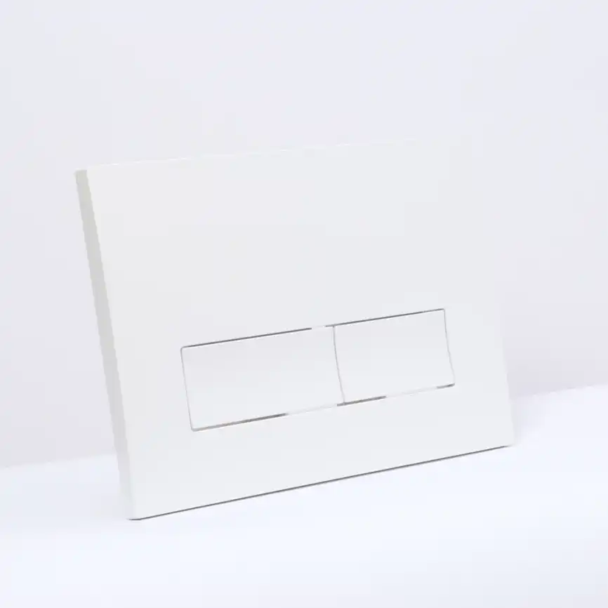 Клавиша смыва AVS 809-0011-GW прямоугольные кнопки, белая глянцевая фото 2