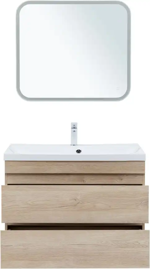 Тумба под раковину Aquanet Нота New 90 дуб светлый 334199 фото 7