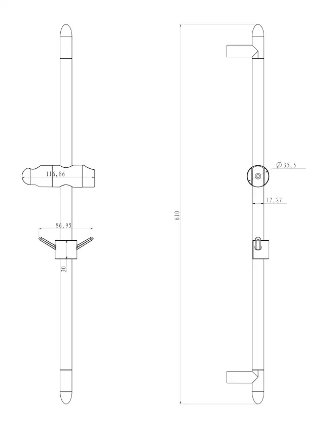 Стойка для душа Lemark LM8063C Хром фото 2