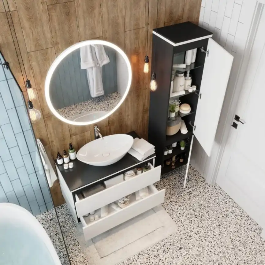 Пенал AURA ТРИУМФ 40 подвесной правый Белый фото 5