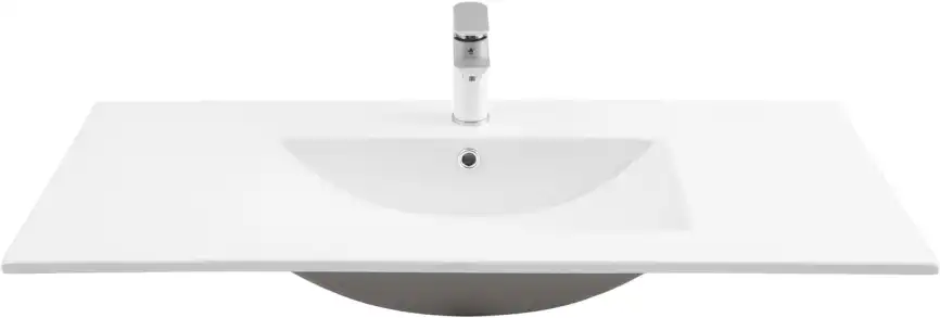 Раковина Aquanet Flow 100, белая, 347433 фото 1