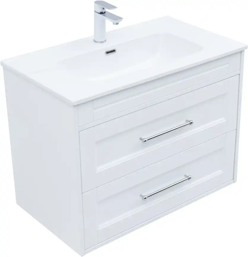 Тумба под раковину Aquanet Бостон new 80 белый сатин, 306368 фото 5