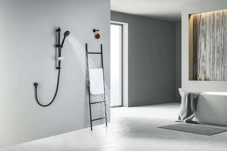 Душевой гарнитур Aquatek БЕТТА AQ2015MB, Черный матовый фото 6