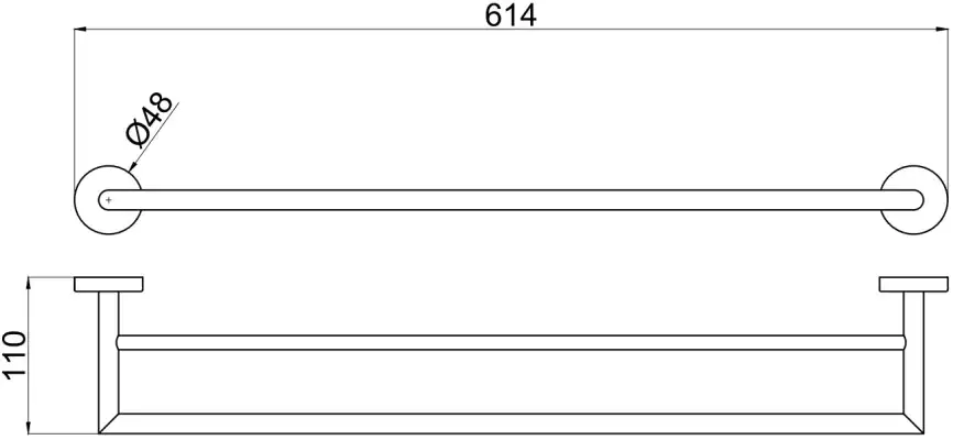 Держатель для полотенец Allen Brau Priority 6.31012-BN никель брашированный фото 2