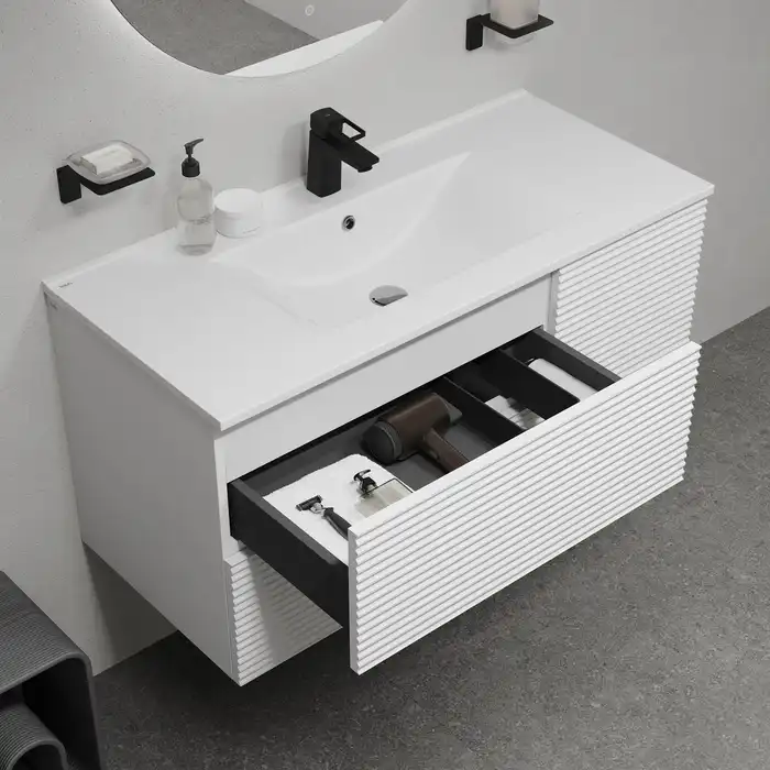 Тумба с раковиной IDDIS Bild 100, подвесная, Белая, BIL10W0i95K фото 14