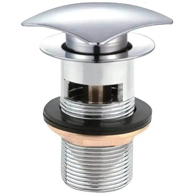 Донный клапан с переливом CEZARES CZR-SCQ2-01 Хром фото 1