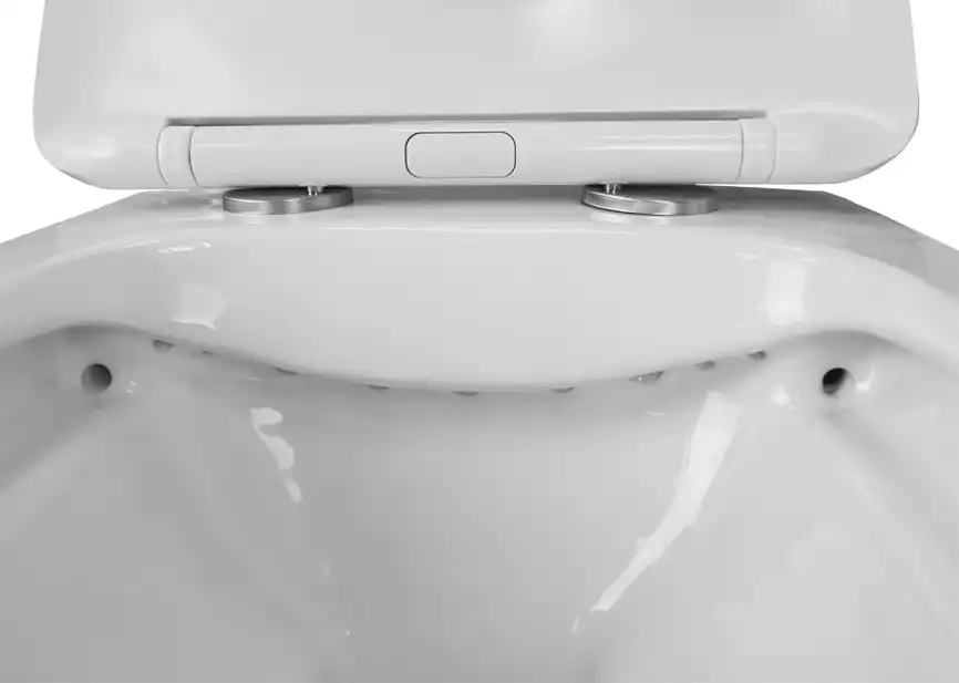 Подвесной унитаз Azario Boca AZ-2002 безободковый, с сиденьем микролифт, Белый глянцевый фото 9