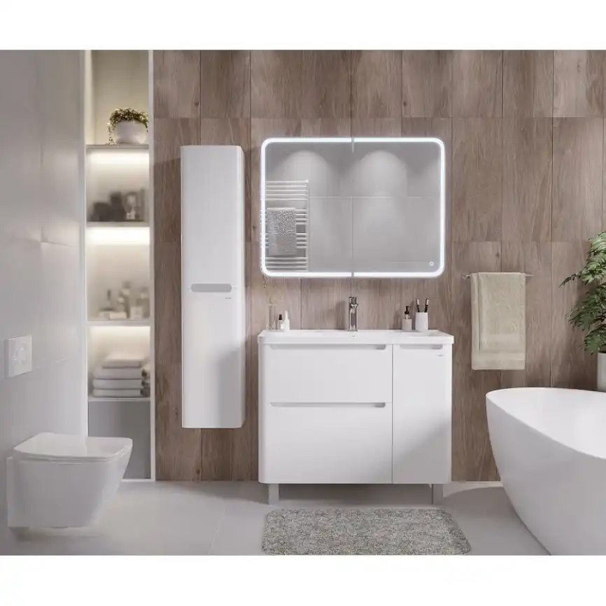 Зеркальный шкаф Grossman АДЕЛЬ-90 см правое с LED подсветкой 209004 фото 3