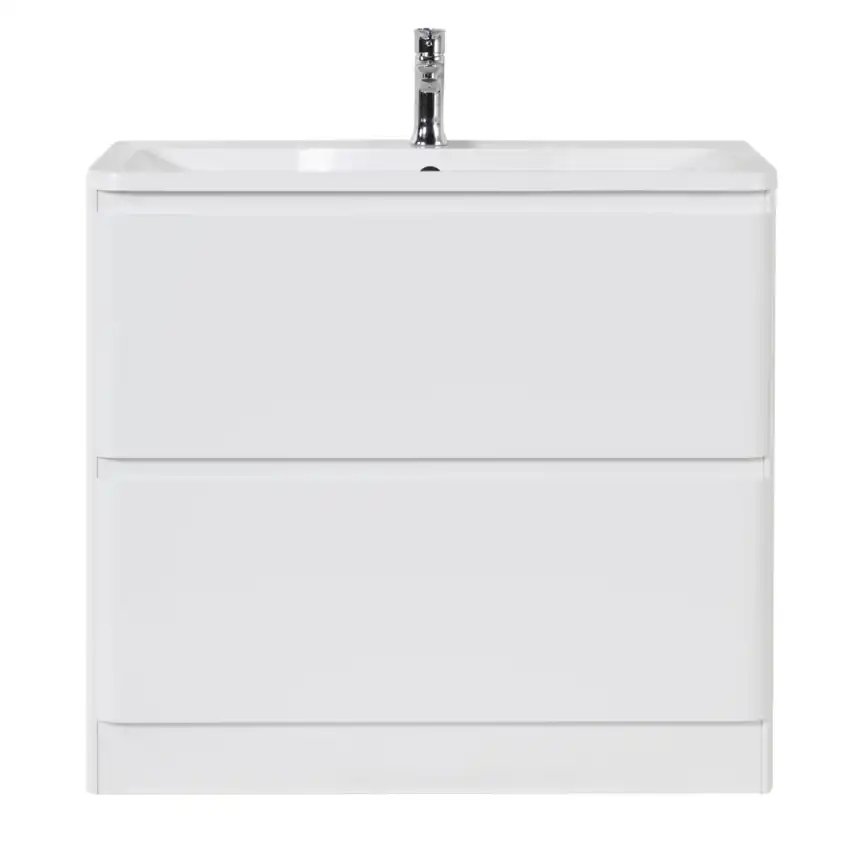 Тумба под раковину BelBagno ALBANO-1000-2C-PIA-BL напольная Bianco Lucido фото 3