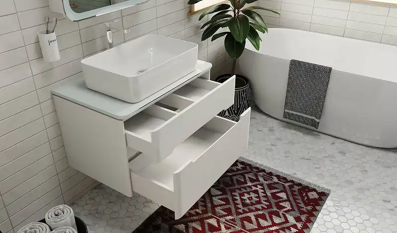 Тумба под раковину Jorno BOSKO 75 Bos.01.75/P/W Белая фото 5