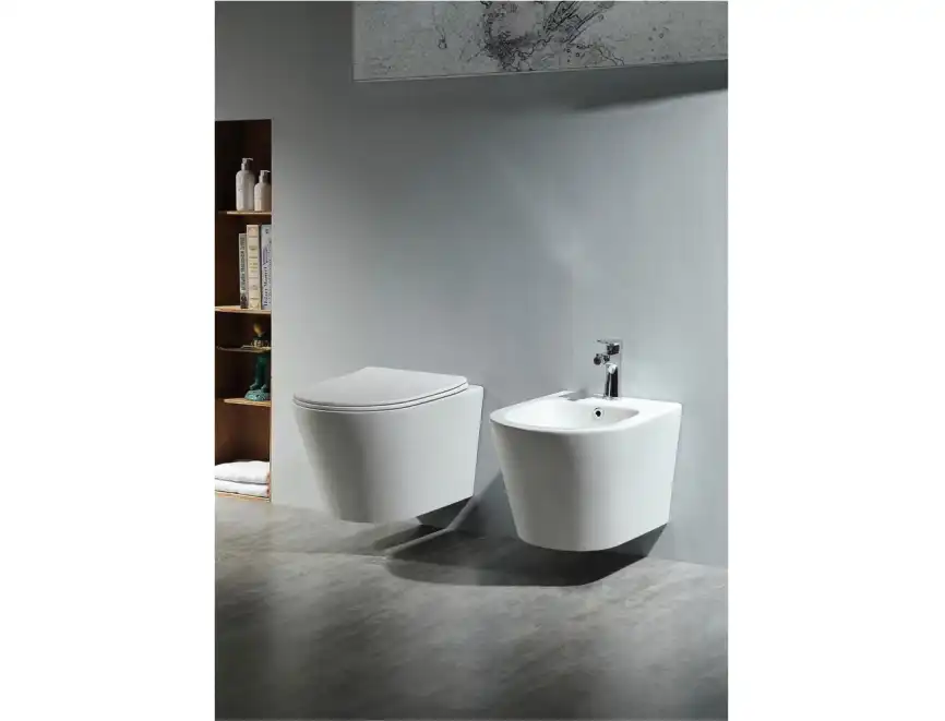 Подвесной унитаз Aquatek Вега AQ1905-00 безободковый, с сиденьем микролифт, Белый фото 9