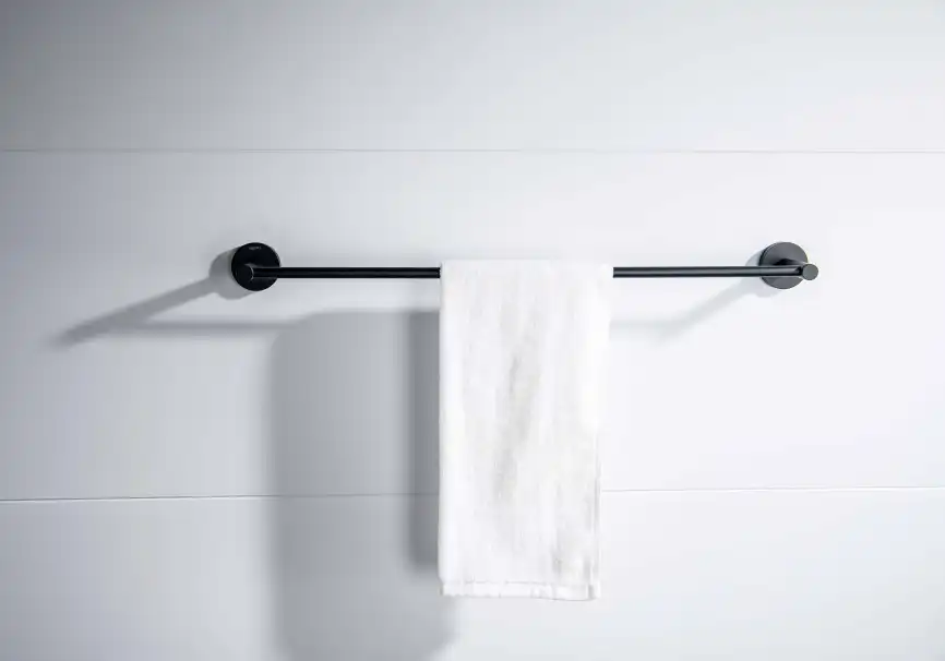 Держатель полотенец 600 мм Aquatek Европа AQ4114MB, Черный матовый фото 3