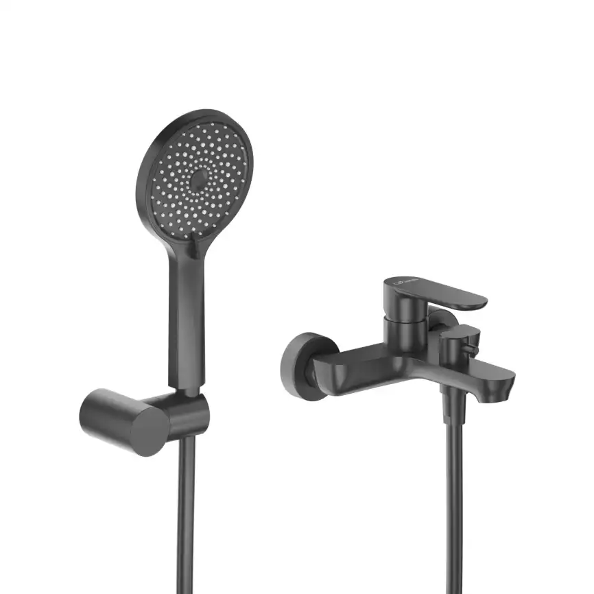 Смеситель для ванны и душа Cezares STYLUS-VD-NOP, Черный матовый фото 2