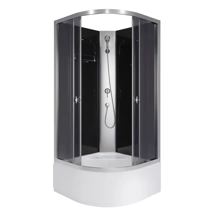 Душевая кабина Niagara Eco 80х80х195 E80/40/TN/BK высокий поддон, без гидромассажа фото 2