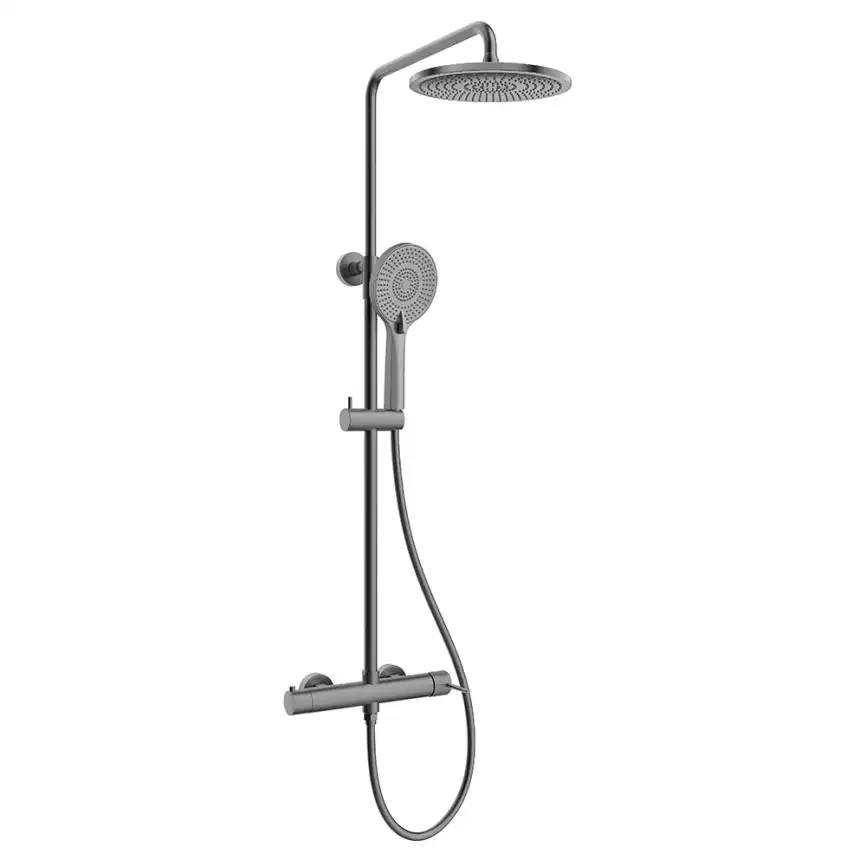 Душевая система AVS Pulse 811-051-GM, оружейная сталь фото 1