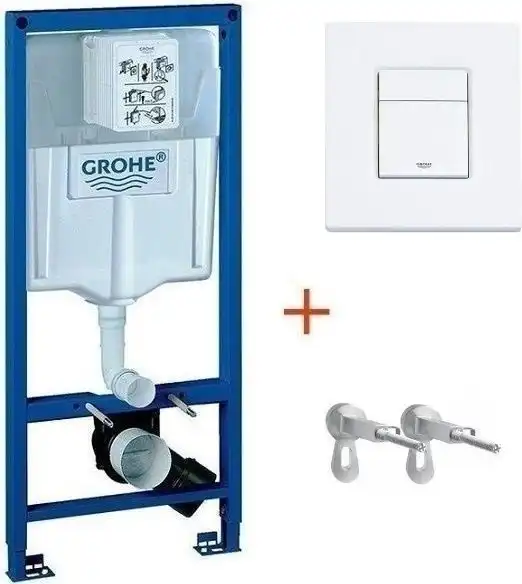 Инсталляция Grohe Rapid SL 38772001 для унитаза с кнопкой смыва белый матовый 38732WM0 фото 1