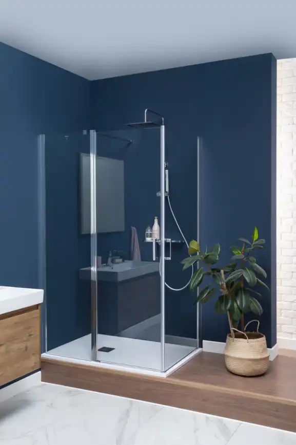 Душевая дверь Aquanet Cinetic 80 см, AE12-N-80H190U-CT, профиль Хром, стекло Прозрачное фото 8