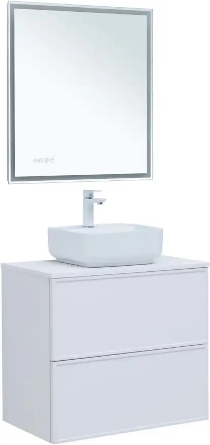 Тумба под раковину Aquanet Арт 75 белый матовый 313255 фото 10