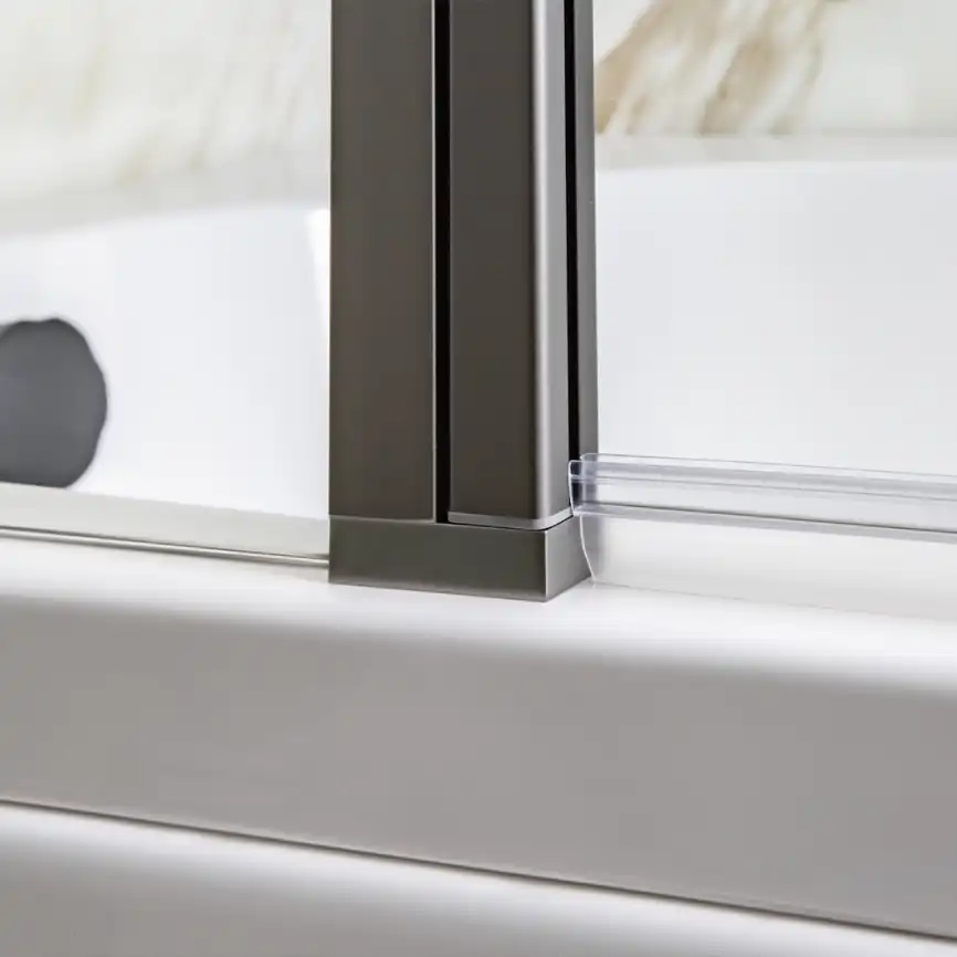 Шторка на ванну AVS Асти Дуо 100 см левая профиль оружейная сталь, прозрачное стекло, 803-0016-150-5545L-WS-T фото 5
