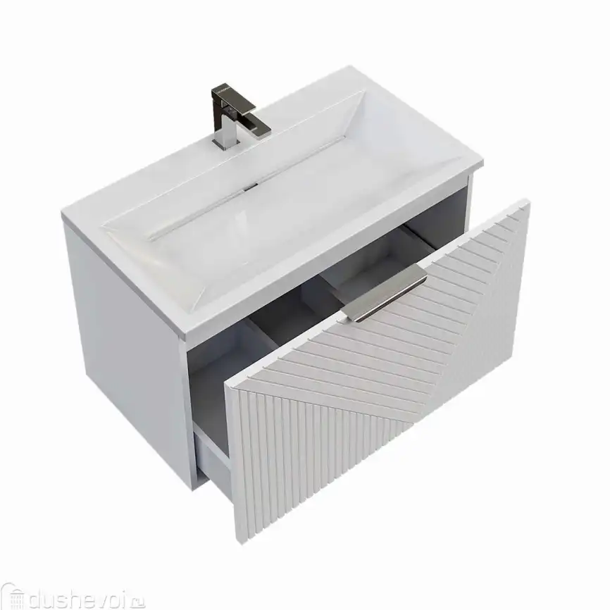 Мебельная раковина Grossman Блисс 80, белая фото 2