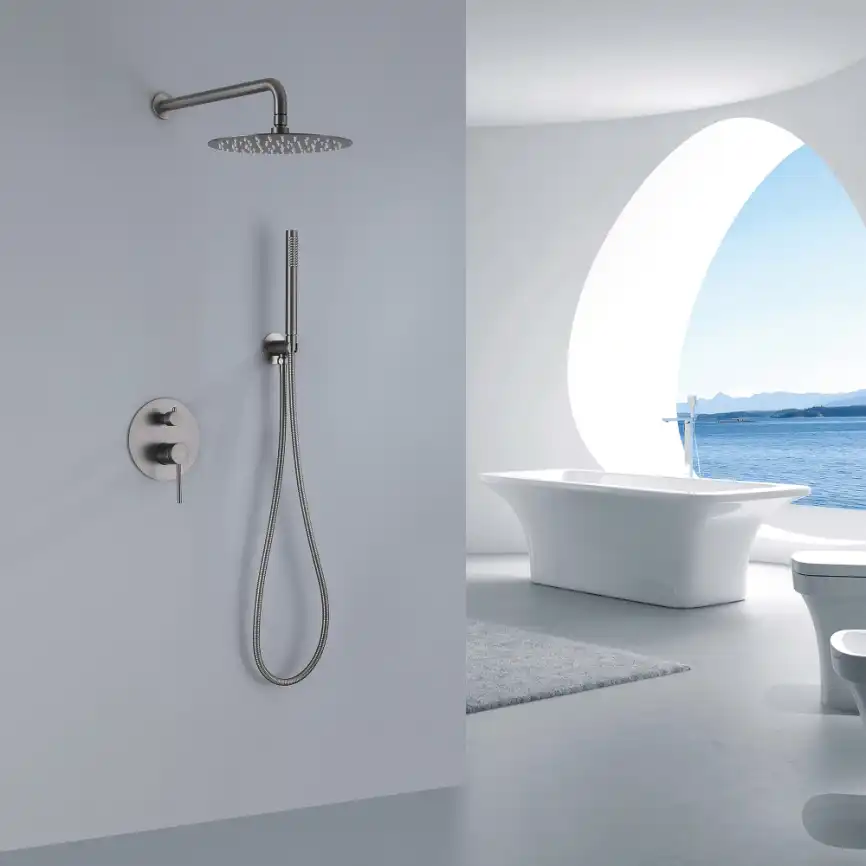 Душевая система ABBER Emotion AF8818NG скрытого монтажа без излива, никель фото 2