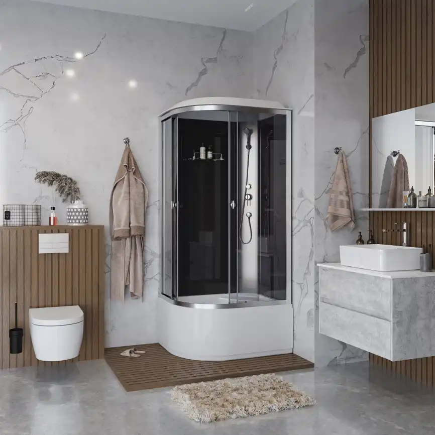 Душевая кабина Niagara Eco 90х80х215 E90/80/40R/TN высокий поддон, без гидромассажа фото 3