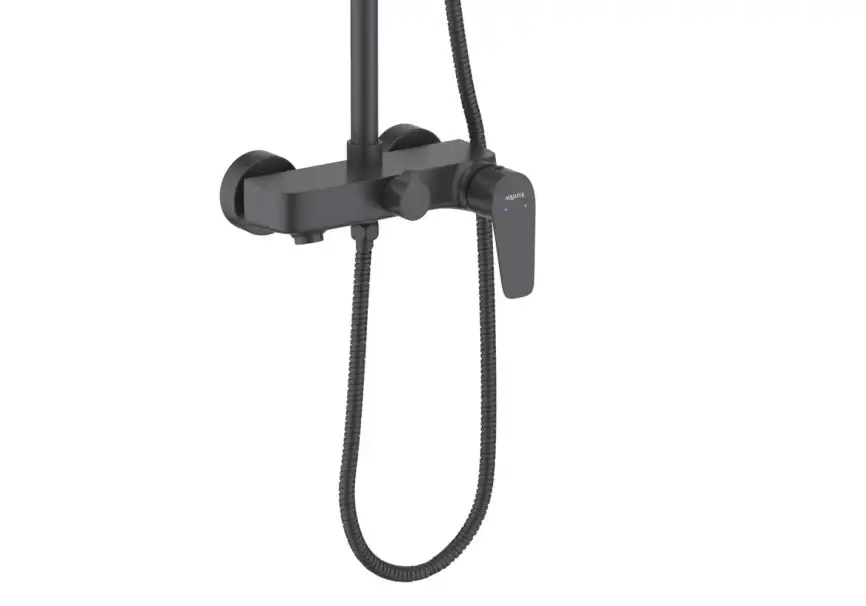 Душевая система Aquatek БЕТТА AQ2140MB, Черный матовый фото 6