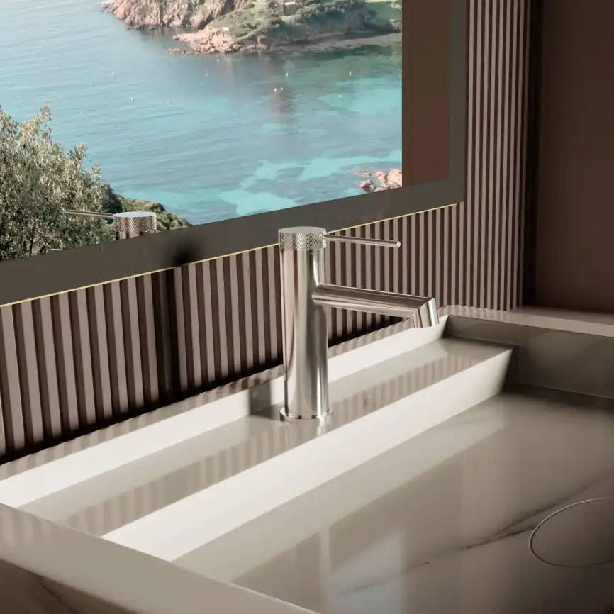 Смеситель для раковины Vincea Rim VBF-2RM1CH однорычажный, хром фото 1