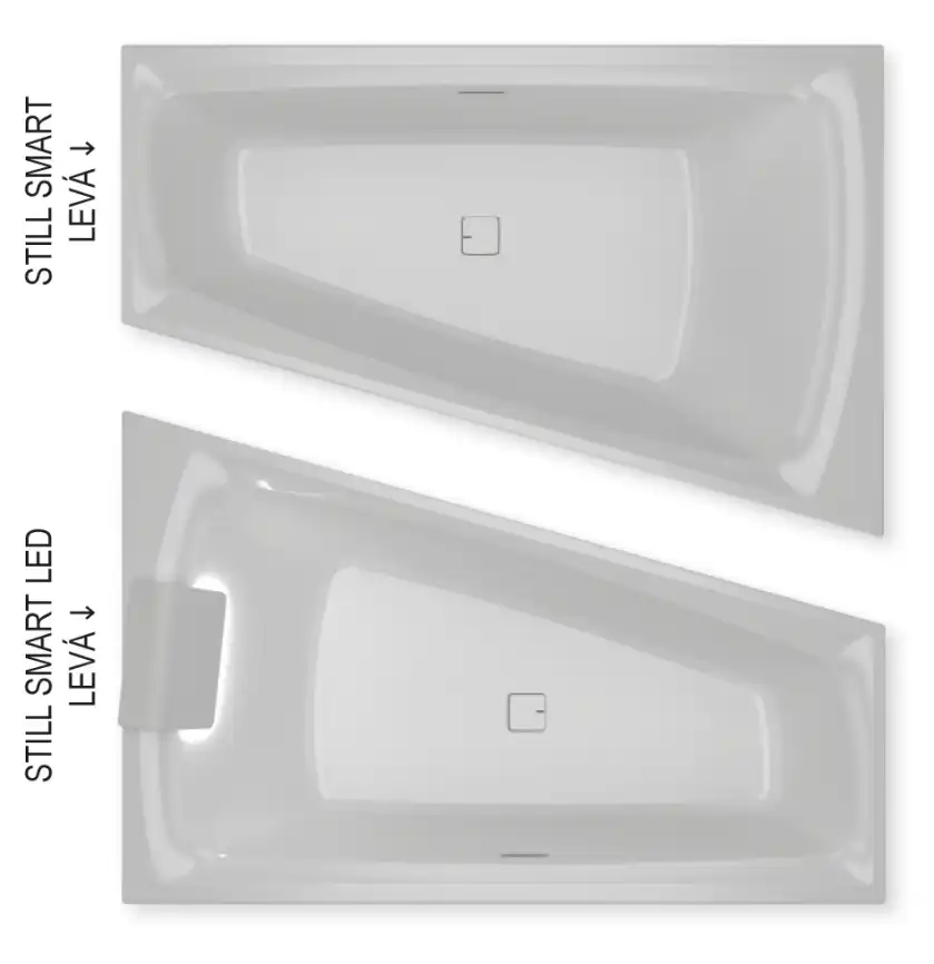 Акриловая ванна Riho STILL SMART 170x110 L левосторонняя B102001005 фото 7