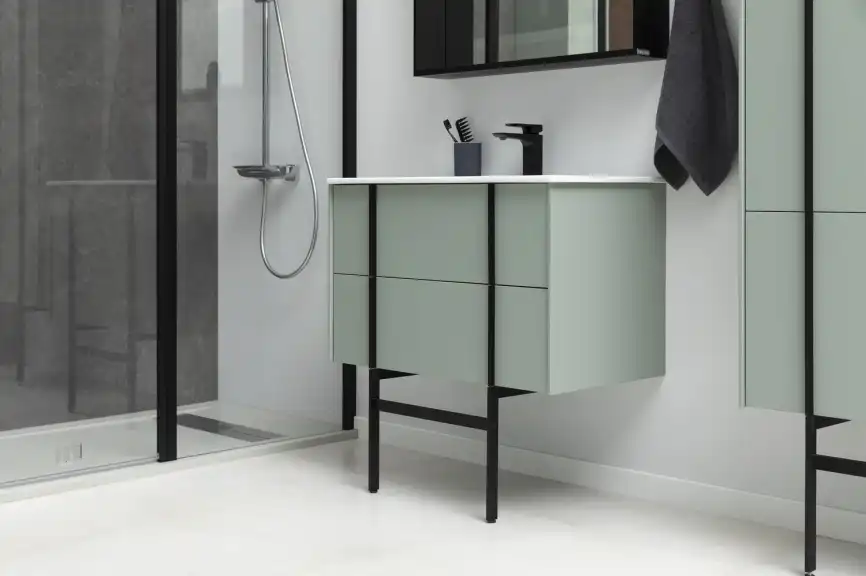 Тумба под раковину Allen Brau Reality 120 1.32008.CGM олива матовый фото 18